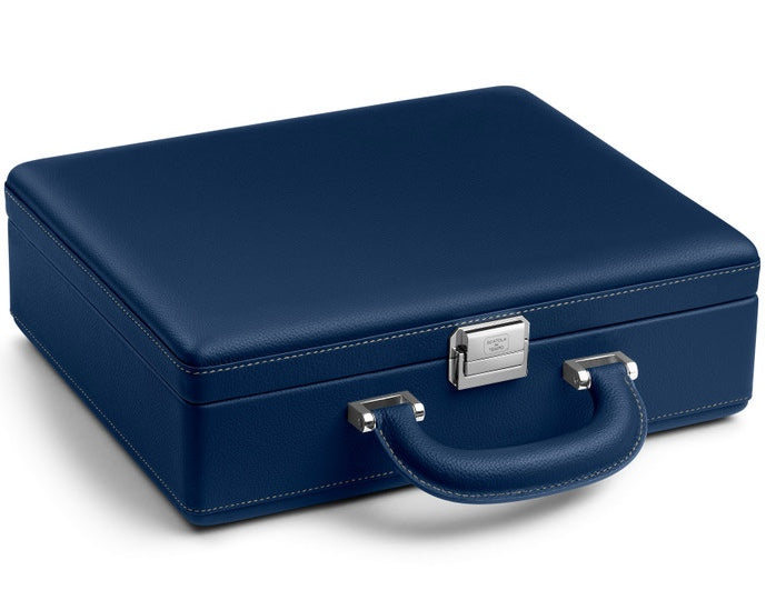 Scatola del Tempo Watch Case Valigetta 8 Handle Blue Off White 05013.BLWSIL Image 2