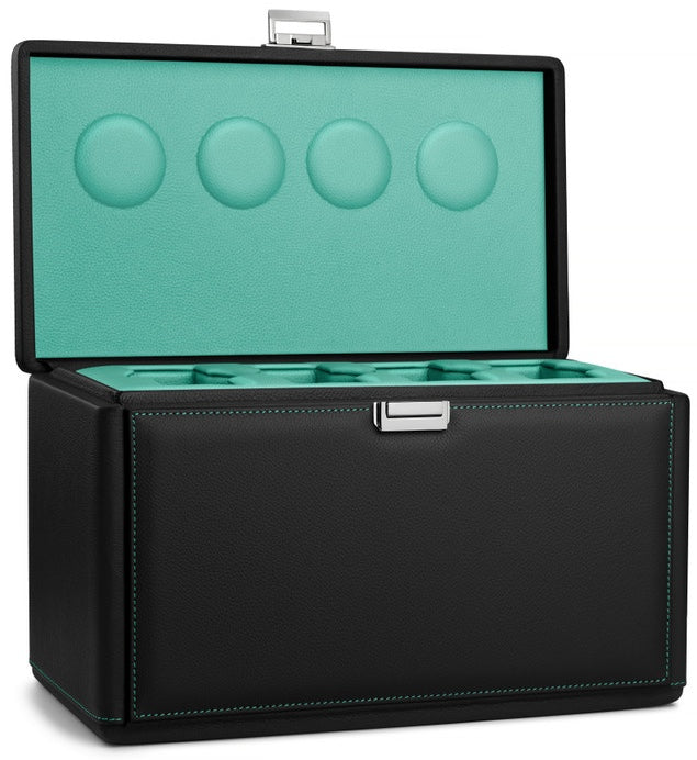 Scatola del Tempo Watch Winder 7RT Black Blue Tiffany 02069.BBLSIL Image 2
