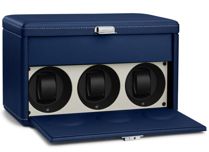 Scatola del Tempo Watch Winder 7RT Blue Off White 02069.BLWSIL Image 2