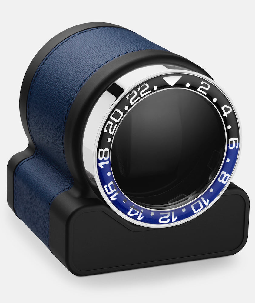 Scatola del Tempo Watch Winder Rotor One Blue Batman Bezel 03008.BLSIL 03015.GHBAT Image 1