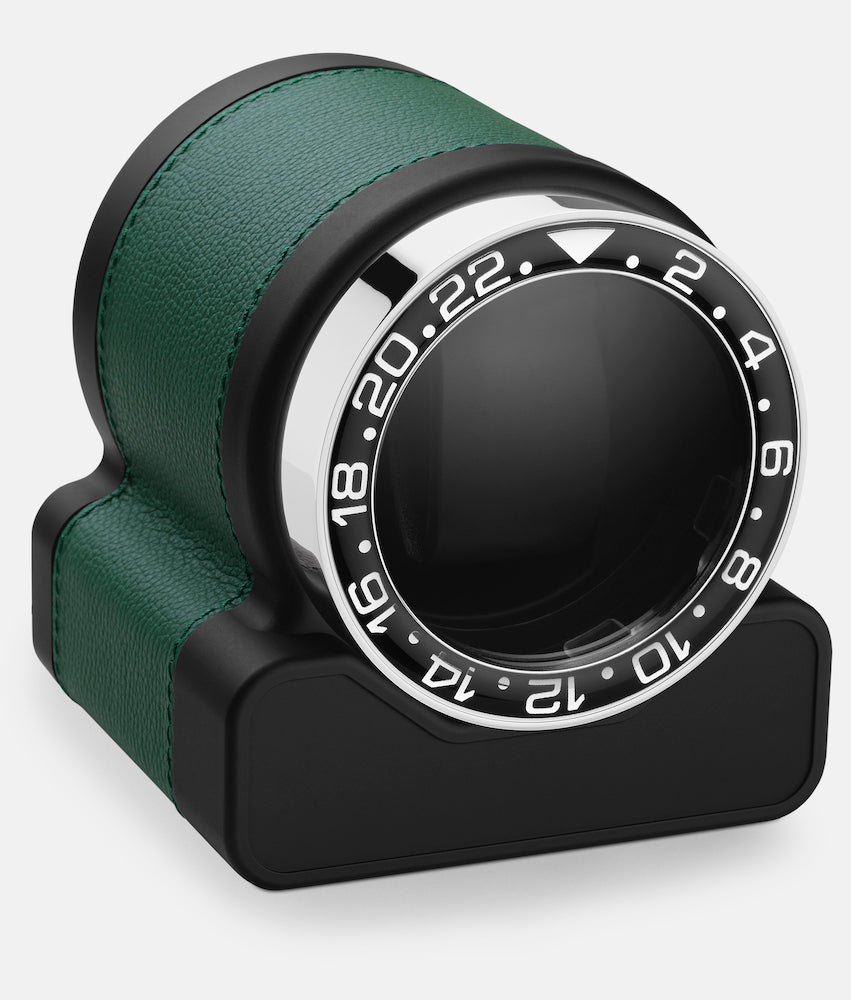 Scatola del Tempo Watch Winder Rotor One Green Black Bezel 03008.VSIL 03015.GHN Image 1