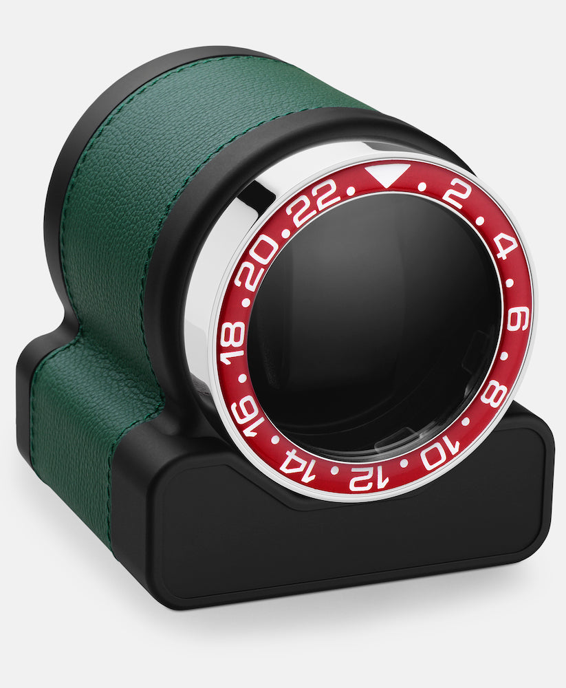 Scatola del Tempo Watch Winder Rotor One Green Red Bezel 03008.VSIL 03015.GHR Image 1