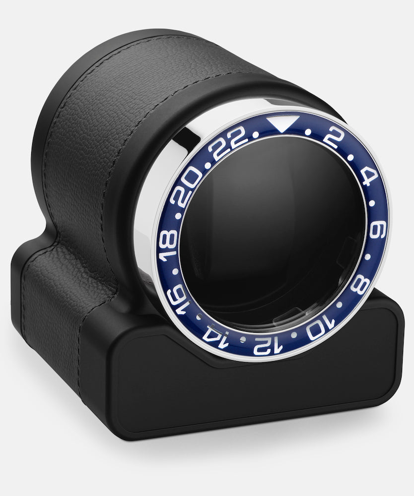 Scatola del Tempo Watch Winder Rotor One Grey Blue Bezel 03008.GSIL 03015.GHB Image 1