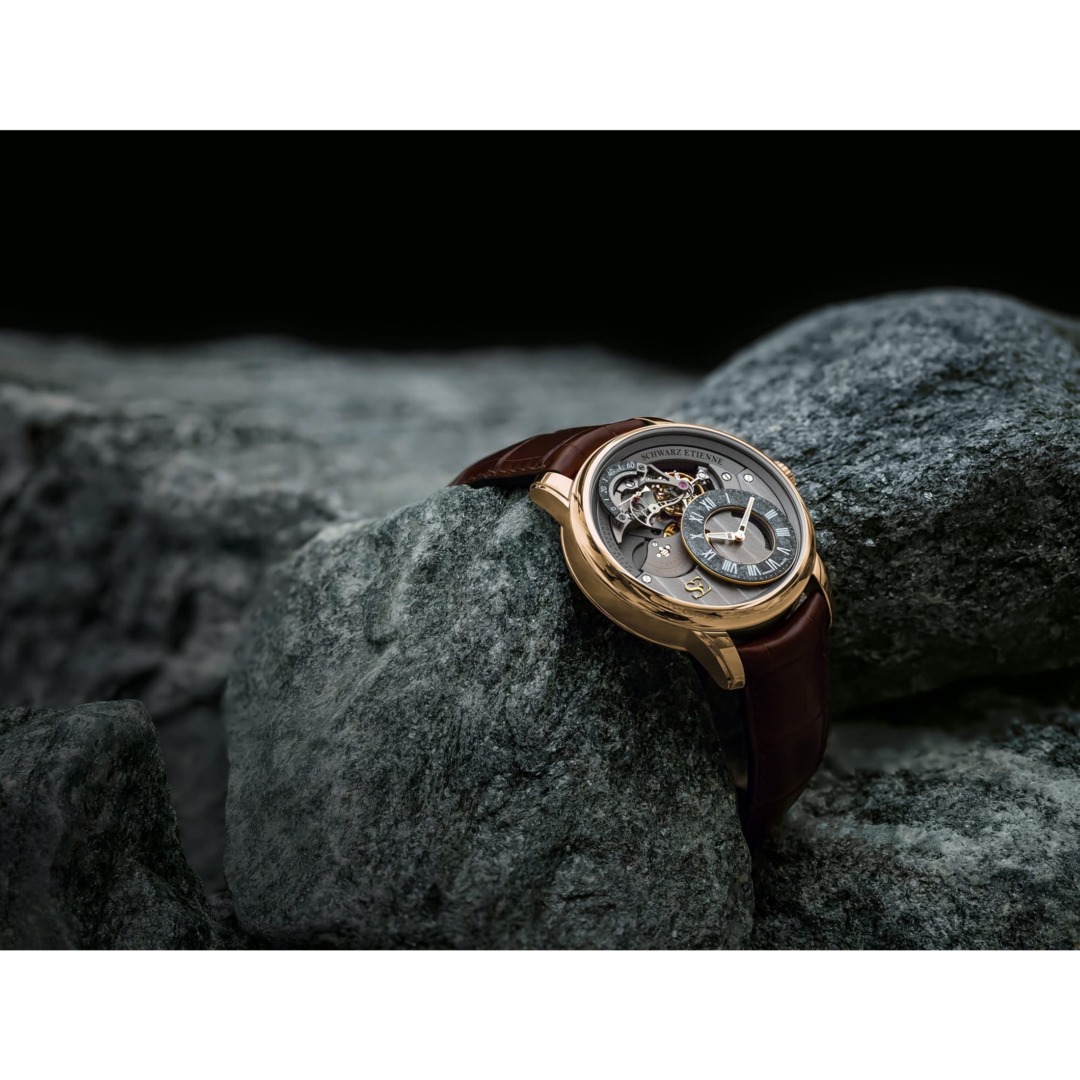 Schwarz Etienne La Chaux De Fonds Tourbillon Retrograde Small Second Watch WCF22TSE06RB21AA Image 4