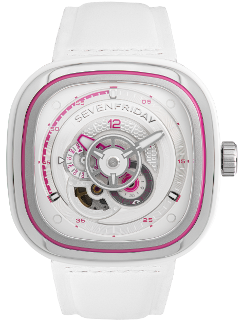 SevenFriday P3C/12 Beach Club Lipstick Pink Limited Edition Watch P3C/12 Lipstick Pink Image 1