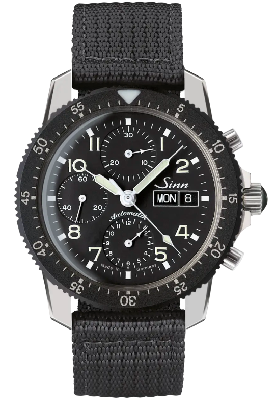 Sinn 103 St Flieger Chronograph Grey Textile Watch 103.031 OLIVE GREY TEXTILE STRAP Image 1