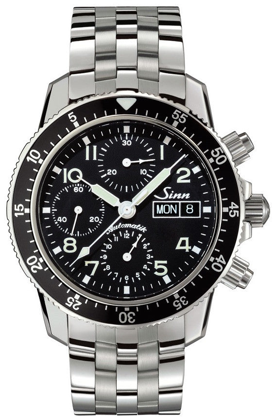Sinn 103 St Sa Flieger Chronograph Fine Link Bracelet Watch 103.061 Fine Link Bracelet Image 1