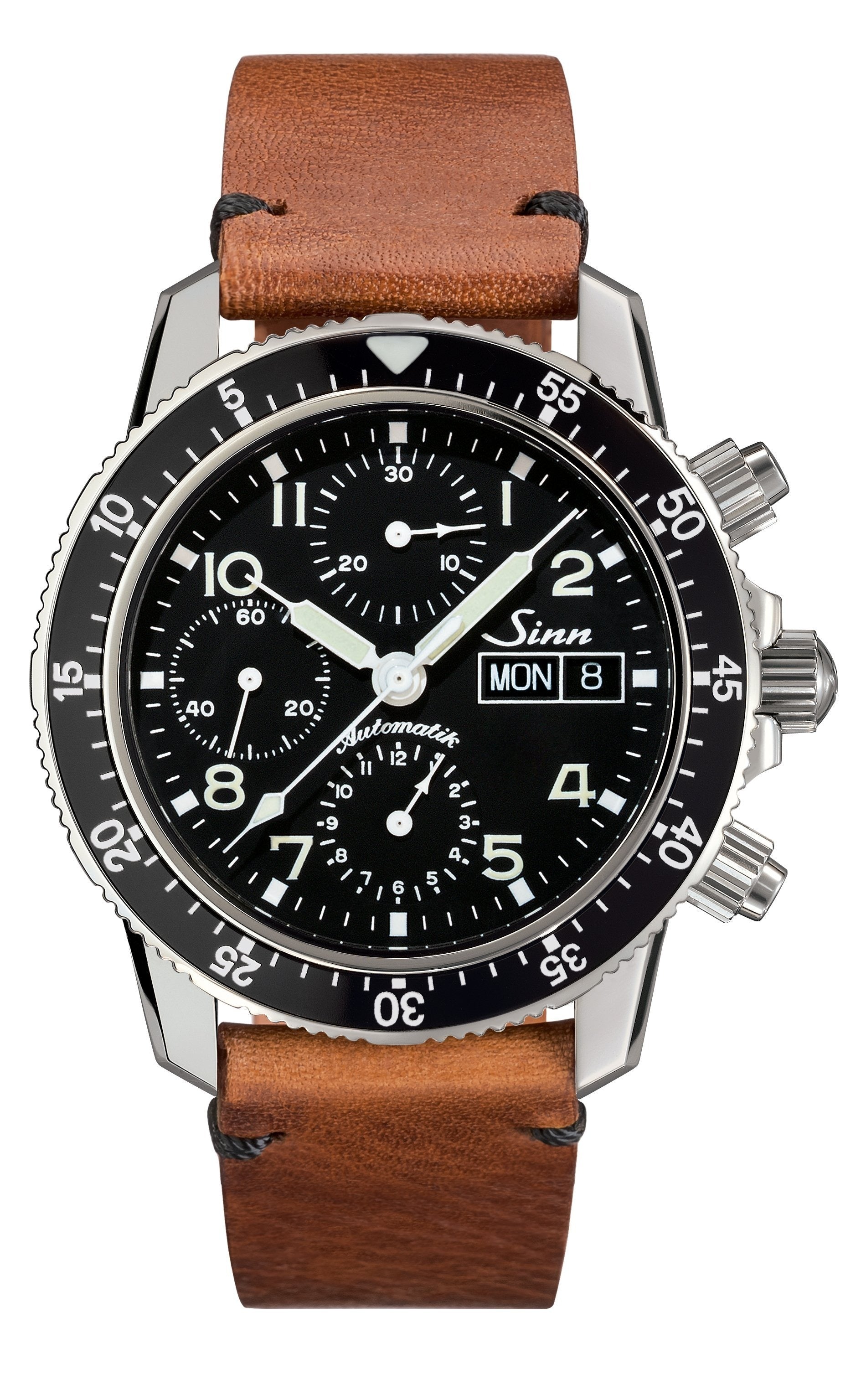 Sinn 103 St Sa Flieger Chronograph Vintage Cowhide Brown Watch 103.061 Vintage Cowhide Brown Image 1