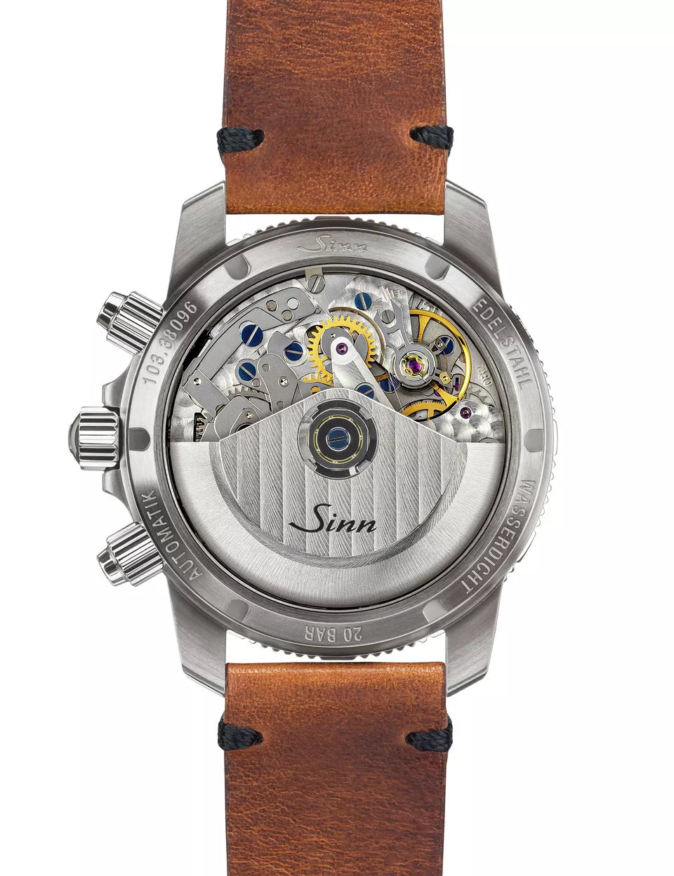 Sinn 103 St Sa Flieger Chronograph Vintage Cowhide Brown Watch 103.061 Vintage Cowhide Brown Image 3
