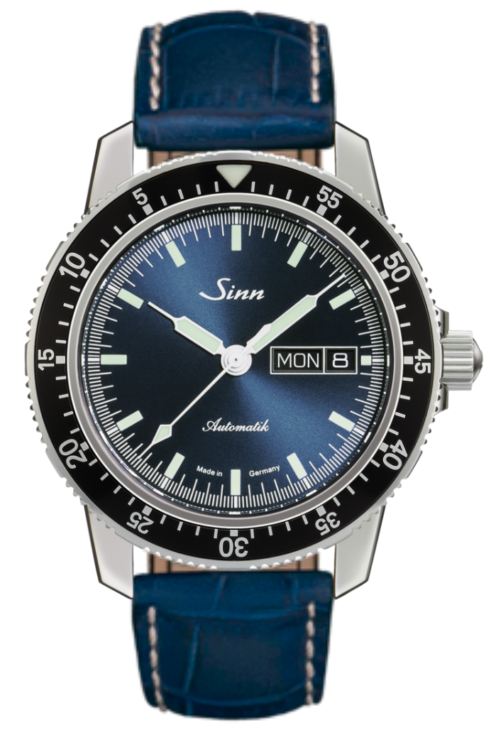 Sinn 104 St Sa I B Alligator Blue White Stitch Watch 104.013 Aligator Blue Image 1
