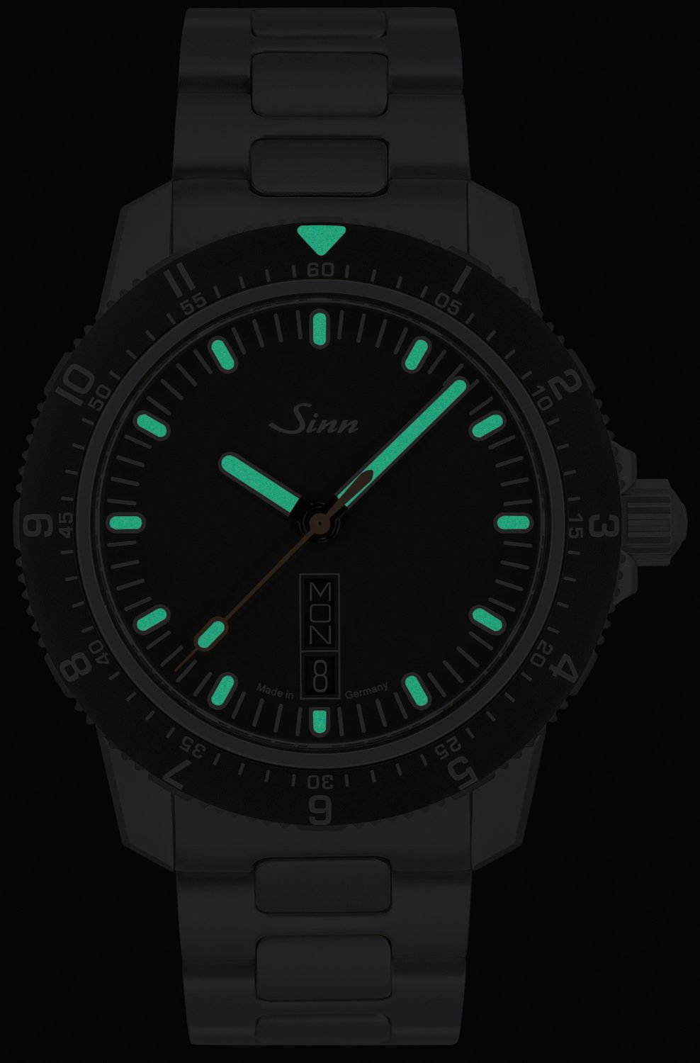Sinn 105 St Sa Leather Watch 105.010 COWHIDE ORANGE STITCH Image 3