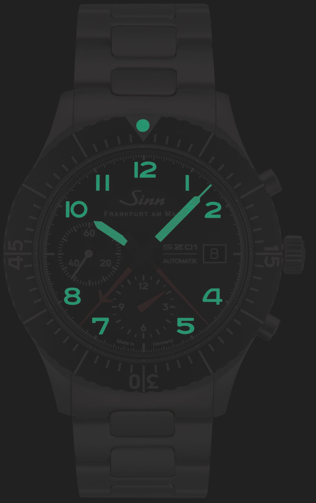 Sinn 156.1 Vintage Black With Red Seam Watch SIN-953 Image 2