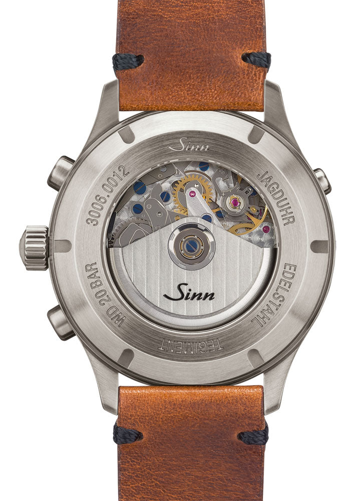 Sinn 3006 Hunting Vintage Cowhide Brown Watch 3006.010 Leather Strap Image 2