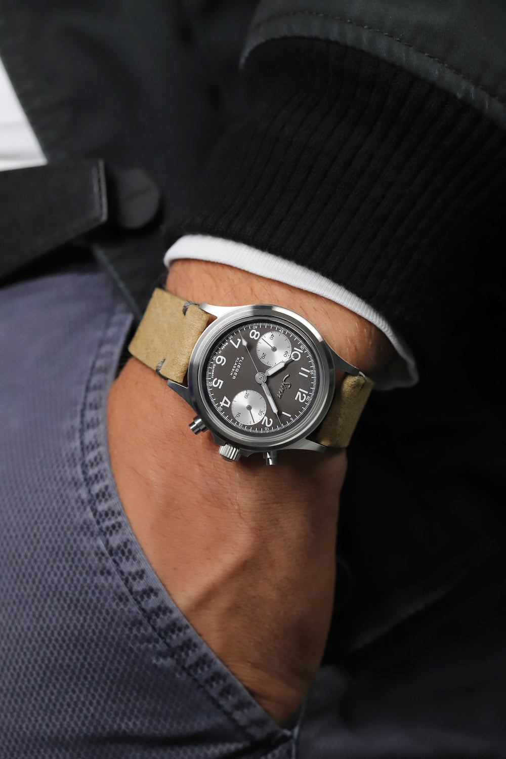 Sinn 356 Pilot Classic Anniversary Limited Edition Watch 356.0742 Nubuck Leather Image 8
