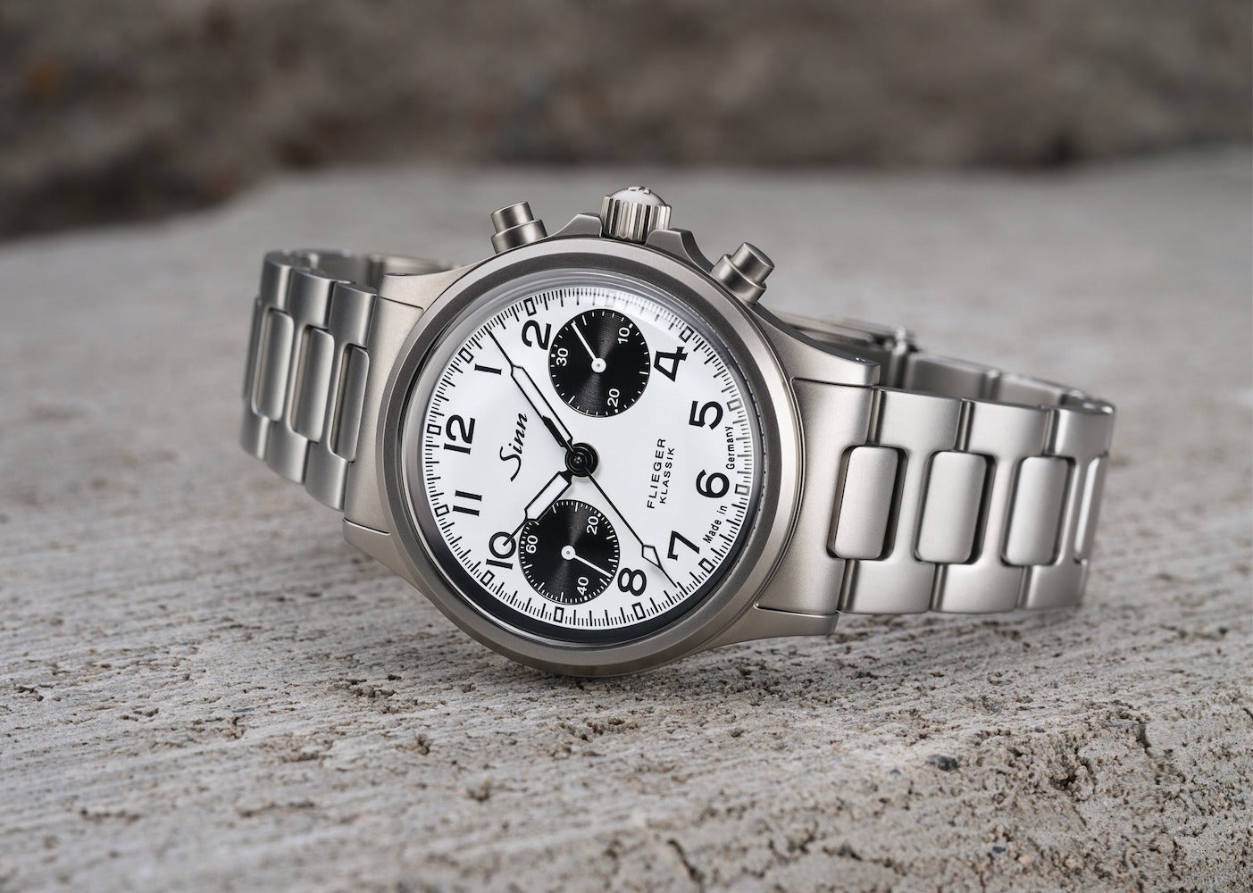 Sinn 356 Pilot Classic W H-Link Bracelet Watch 356.0201 Bracelet Image 4