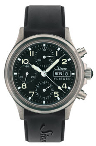 Sinn 356 Sa Pilot Rubber Watch 356.070 Rubber Image 1
