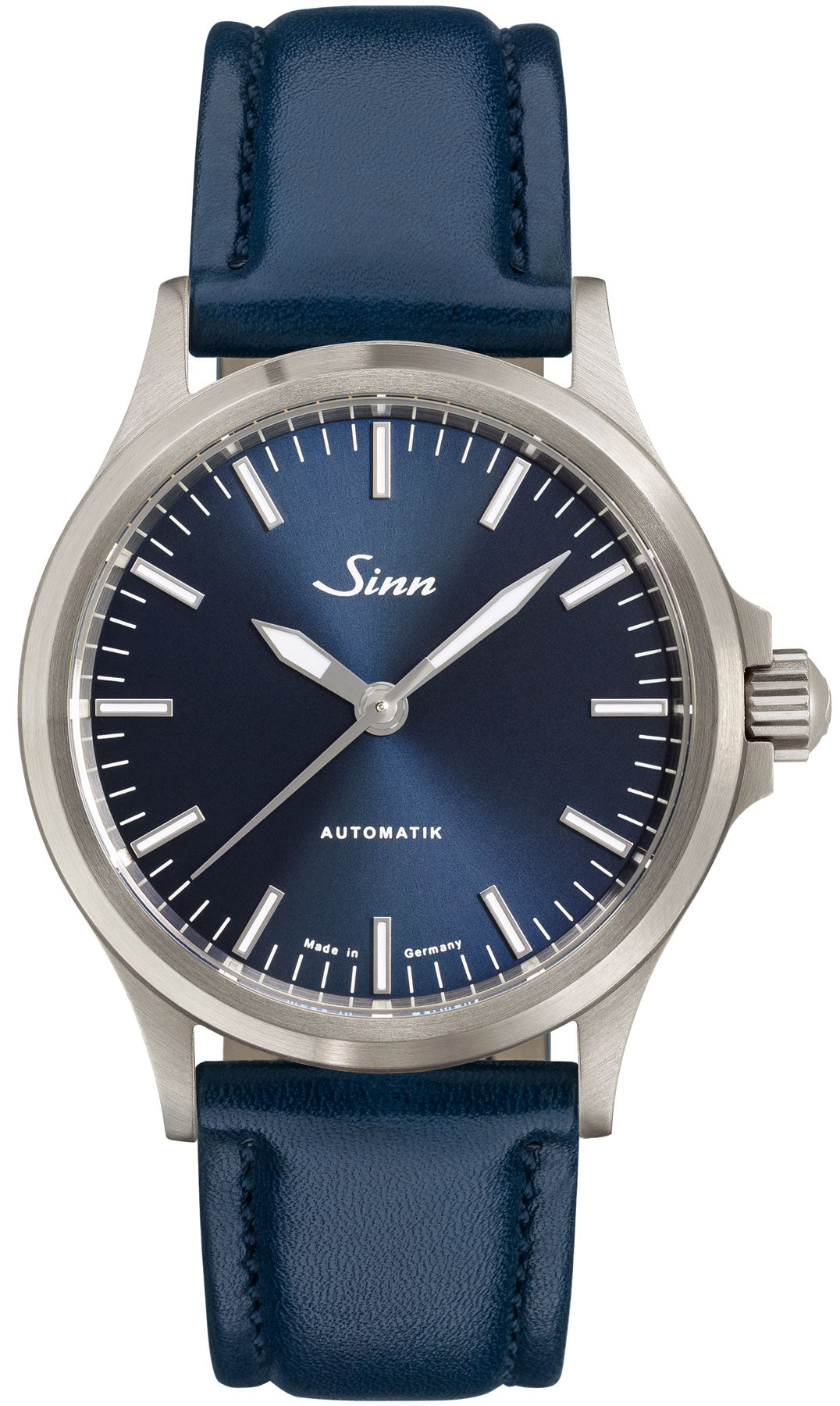 Sinn 556 I B Blue Cowhide Strap Watch 556.0104 Blue Cowhide Strap Image 1