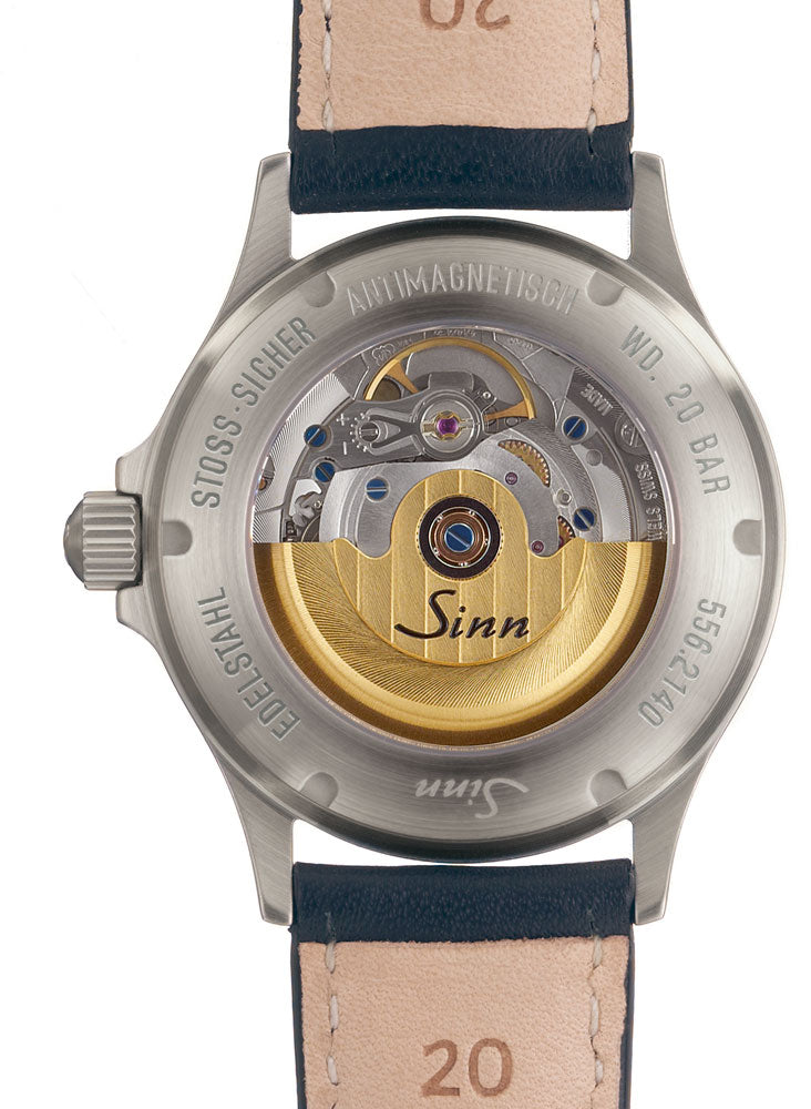 Sinn 556 I B Blue Cowhide Strap Watch 556.0104 Blue Cowhide Strap Image 2