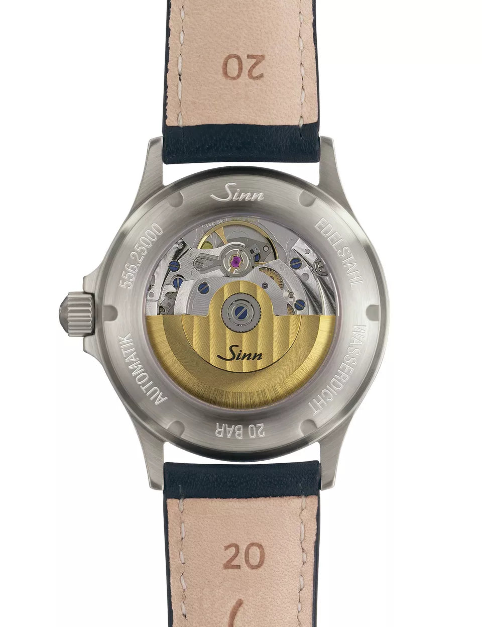 Sinn 556 I RS Cowhide Black Contrasting Seam White Watch 556.0106 Cowhide Black Contrasting Seam White Image 3