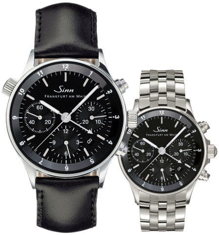 Sinn 6000 Finance Center Bracelet-Leather Watch 6000.010 Bracelet & Leather Image 1
