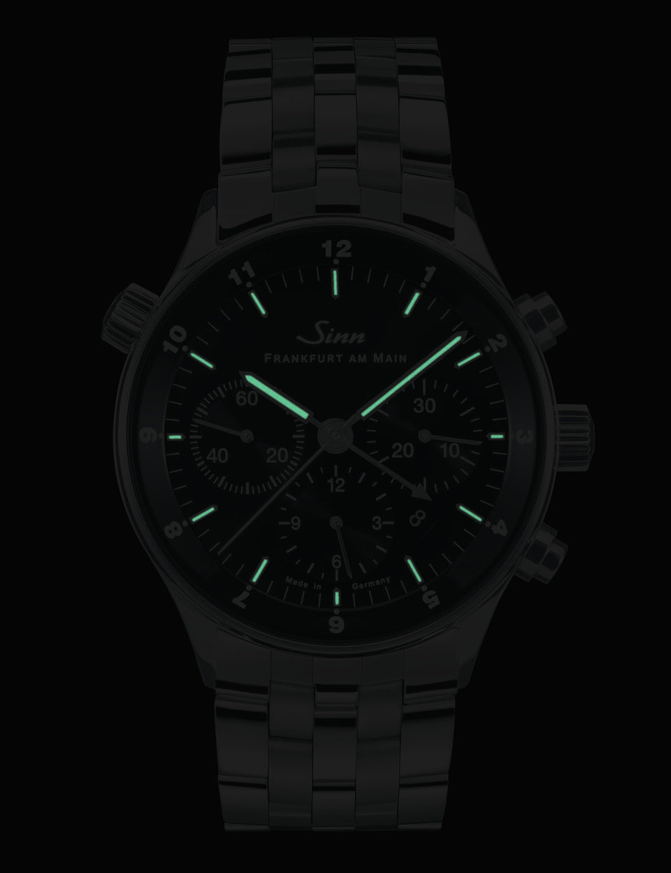 Sinn 6099 Finance District Bracelet-Leather Watch 6099.010 Bracelet & Leather Image 2