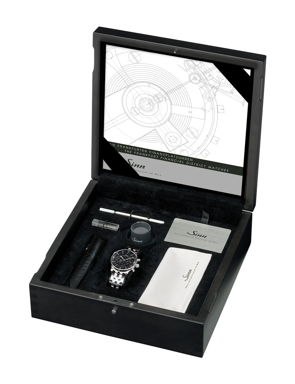 Sinn 6099 Finance District Bracelet-Leather Watch 6099.010 Bracelet & Leather Image 6