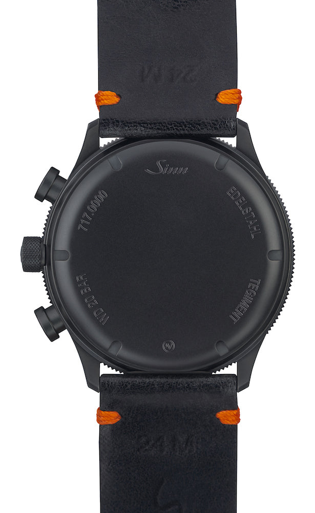 Sinn 717 Leather Black Vintage Cowhide Watch 717.010 Leather Black Vintage Cowhide Image 3