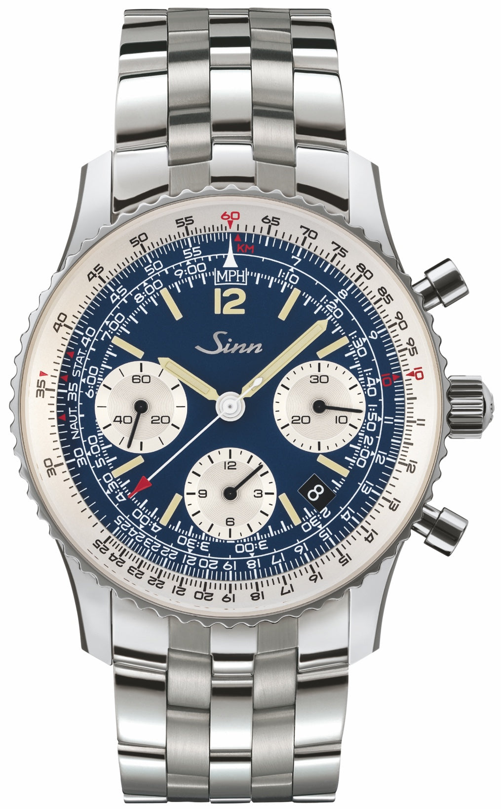 Sinn 903 St BE II Navigation Chronograph Bracelet Watch 903.091 Bracelet Image 1
