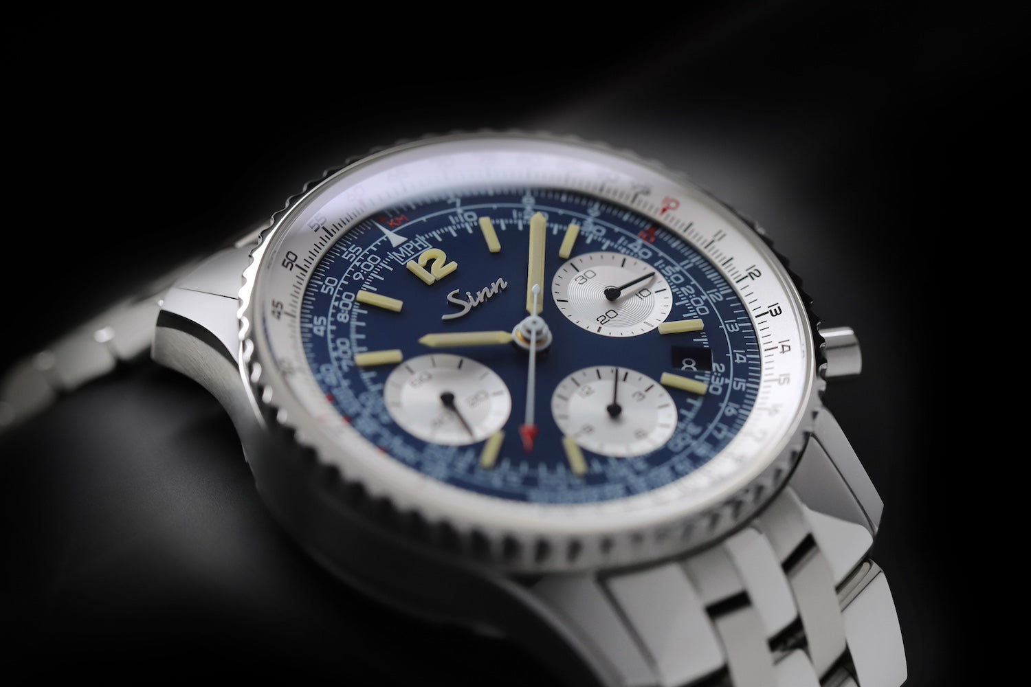 Sinn 903 St BE II Navigation Chronograph Bracelet Watch 903.091 Bracelet Image 4