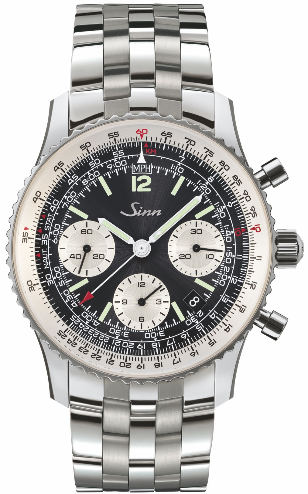 Sinn 903 St II Navigation Chronograph Bracelet Watch 903.090 Bracelet Image 1
