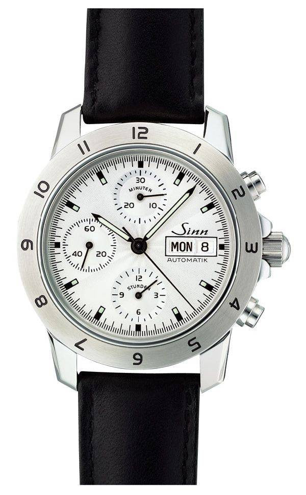 Sinn Motorist Chronograph 303 Silver 12 D 303.030 Leather Strap Image 1