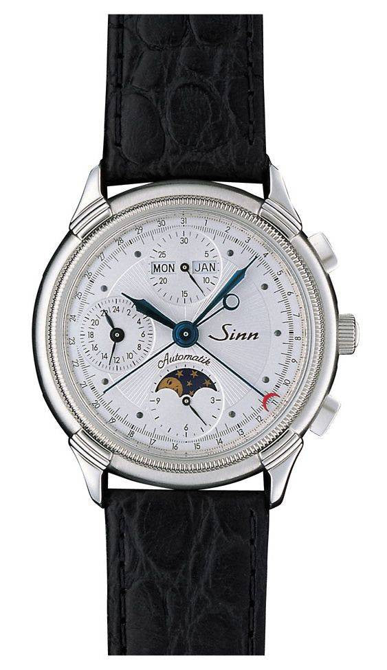 Sinn The Classically Elegant Chronograph 6015 St D 6015.010 Leather Strap Image 1