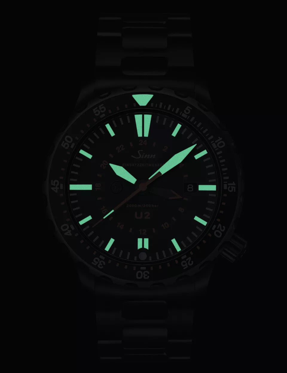 Sinn U2 S EZM 5 PVD Bracelet Watch 1020.020 PVD Bracelet Image 2