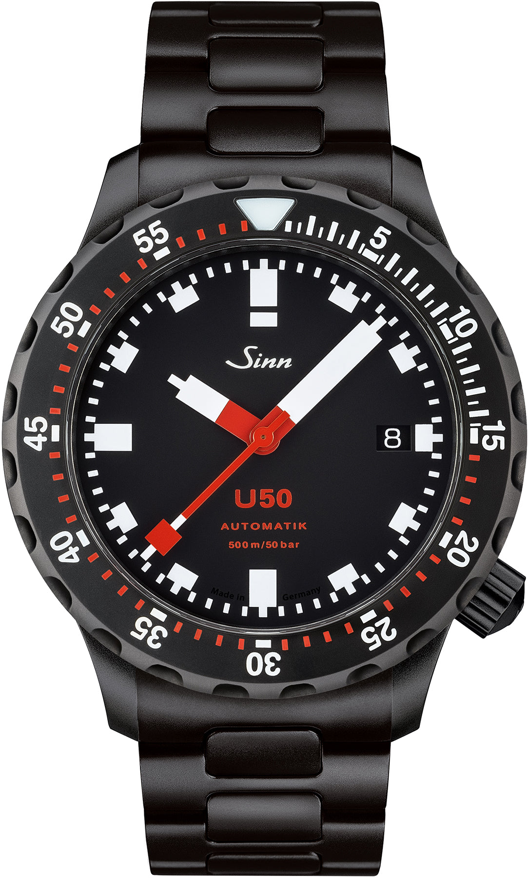 Sinn U50 S H Link Bracelet PVD Watch 1050.020 H Link Bracelet PVD Image 1