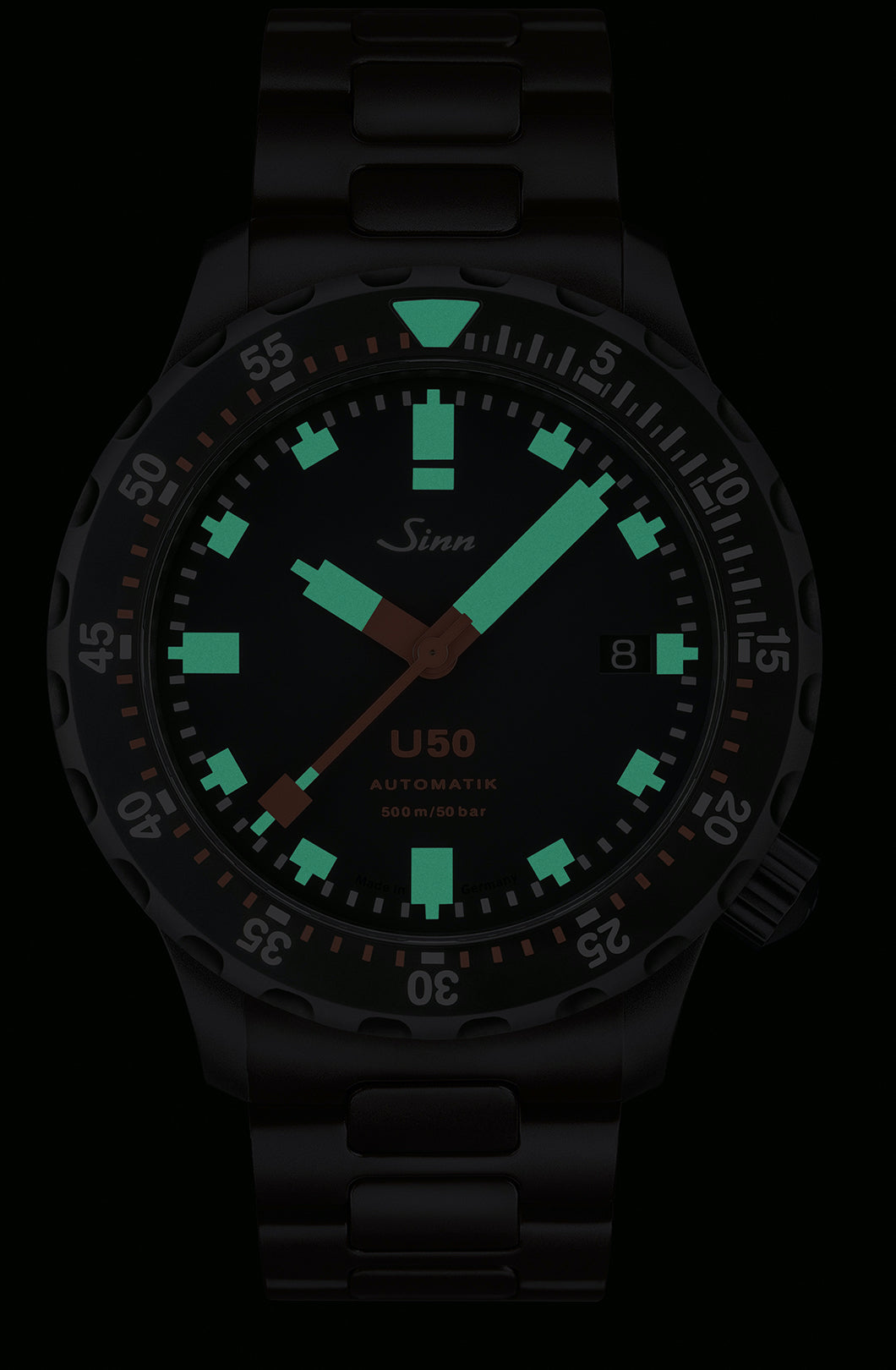 Sinn U50 S H Link Bracelet PVD Watch 1050.020 H Link Bracelet PVD Image 2