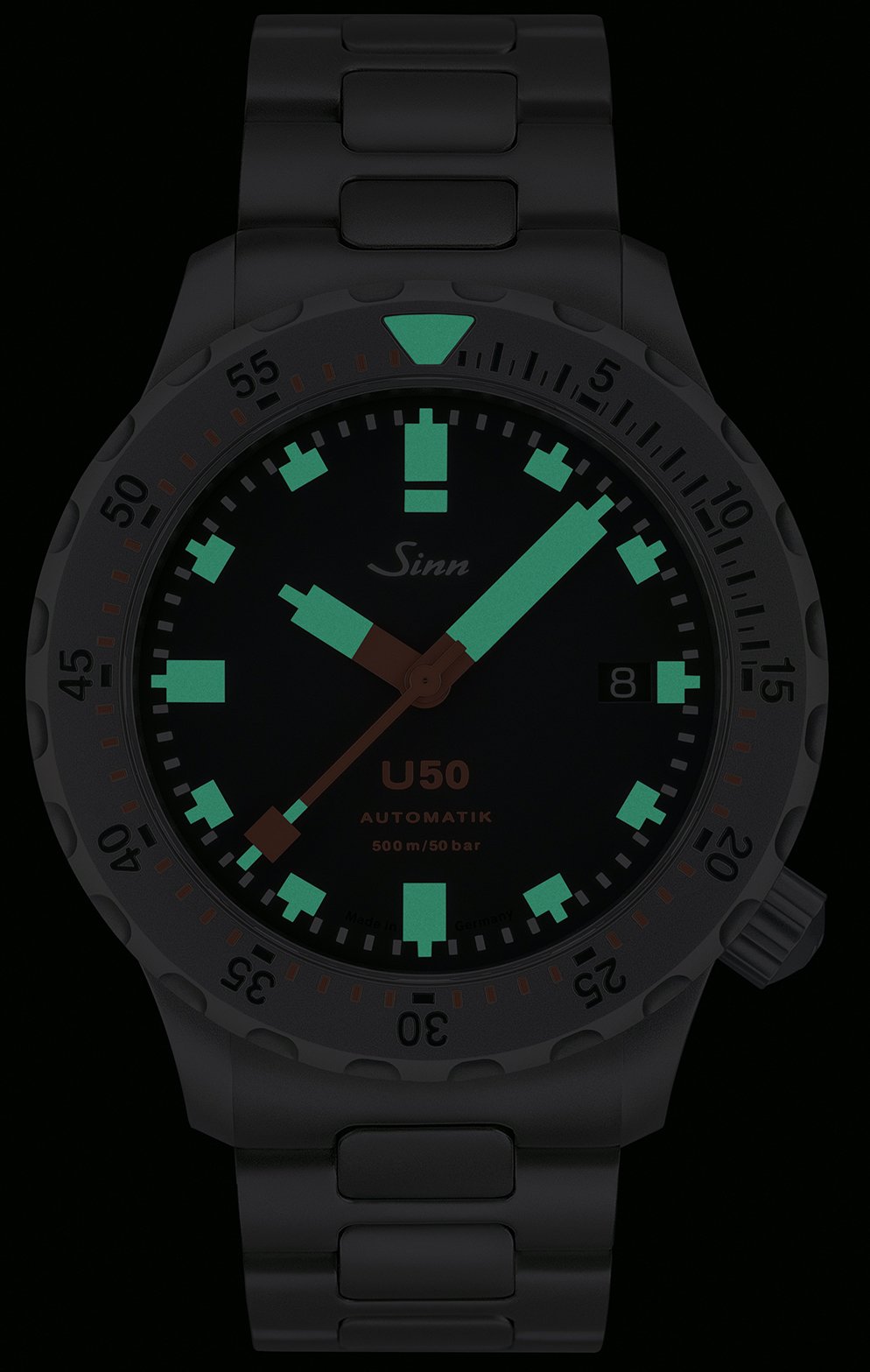 Sinn U50 Tegimented H Link Bracelet Watch 1050.030 H-Link Bracelet Image 2