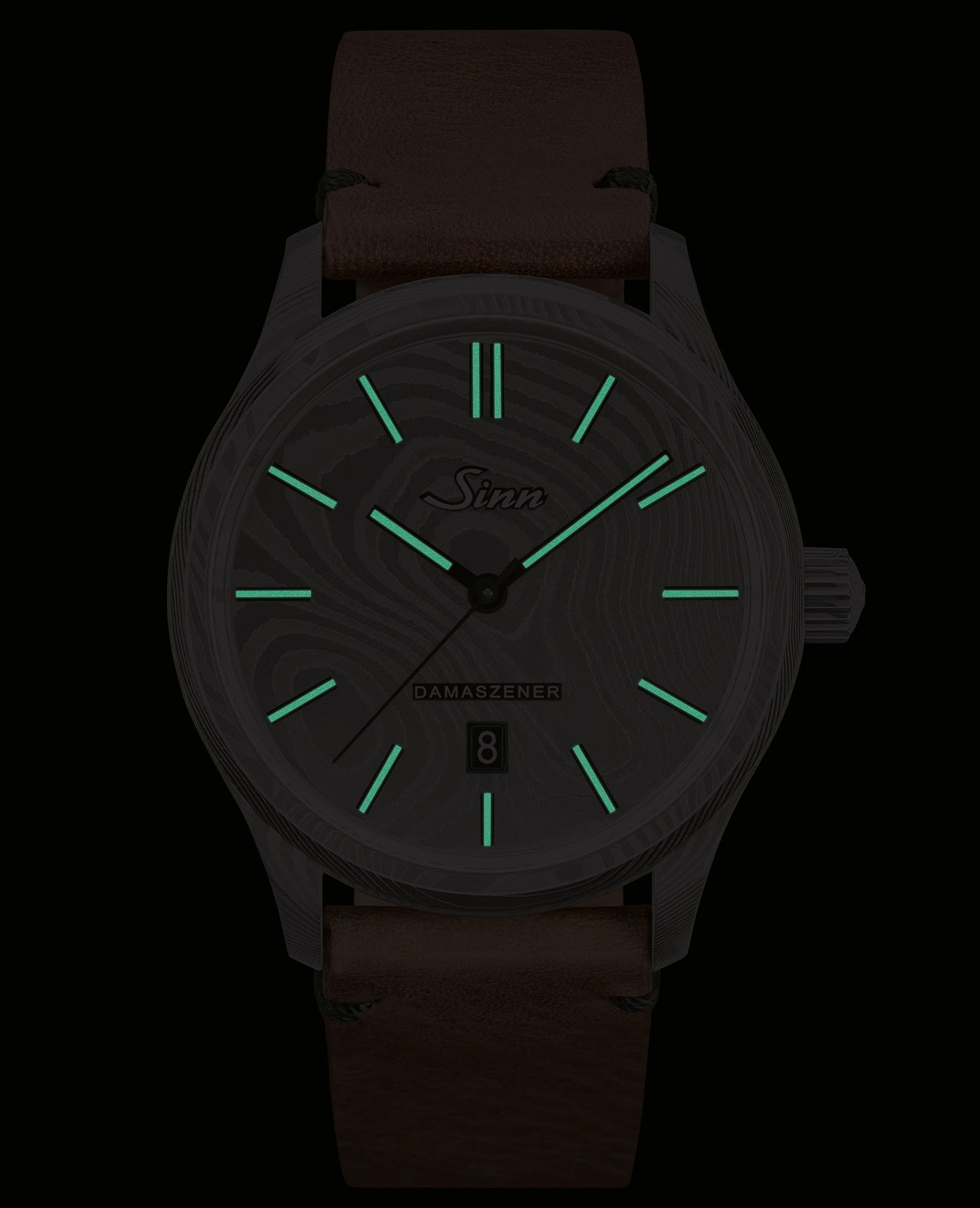 Sinn Watch 1800 Damaszener Cowhide Vintage Brown Limited Edition 1800.040 Cowhide Vintage Brown Image 3