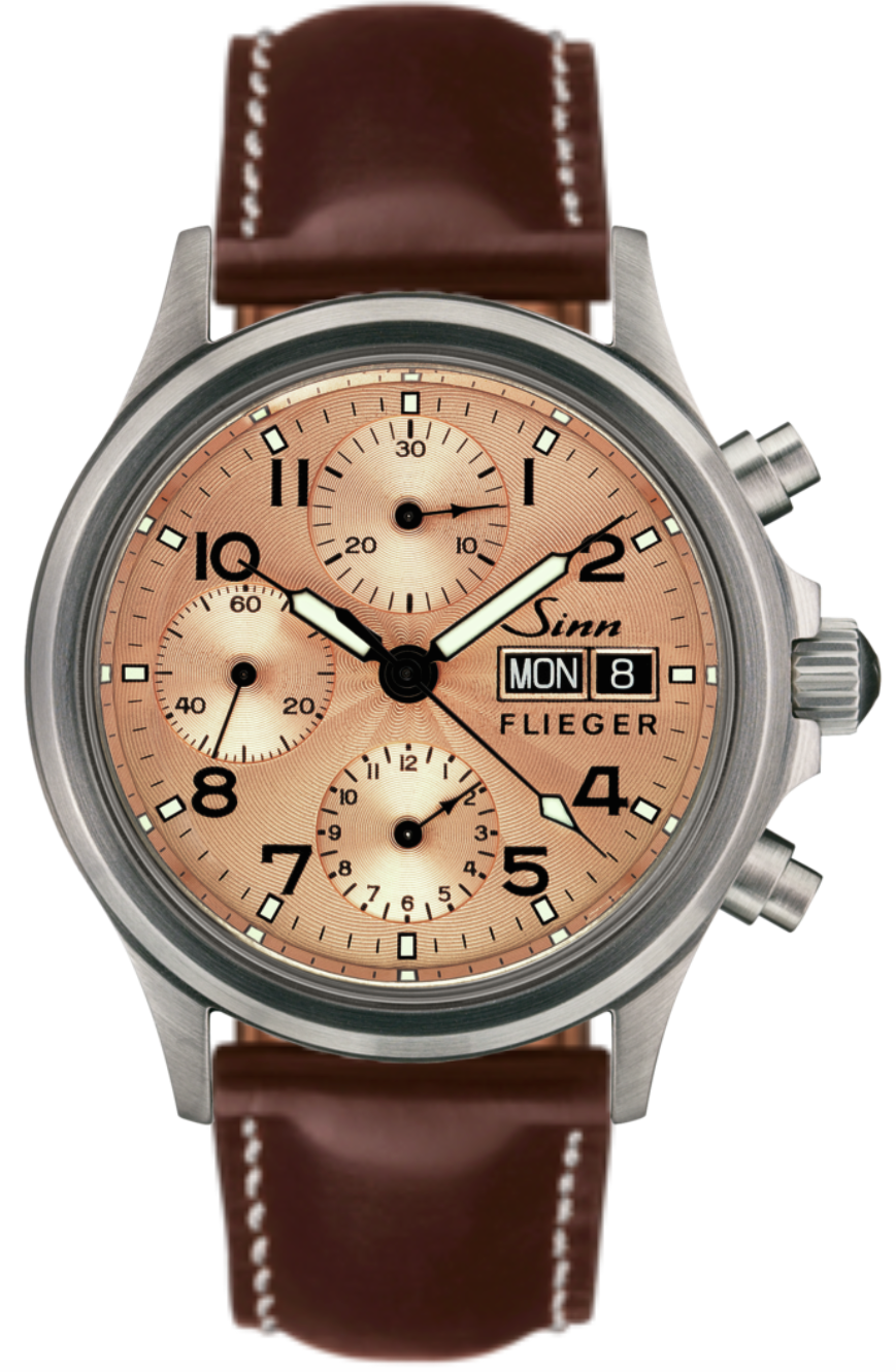 Sinn Watch 356 Sa Pilot II Russian Leather Mocha With White Seam 356.072 Russian Leather Mocha With White Seam Image 1