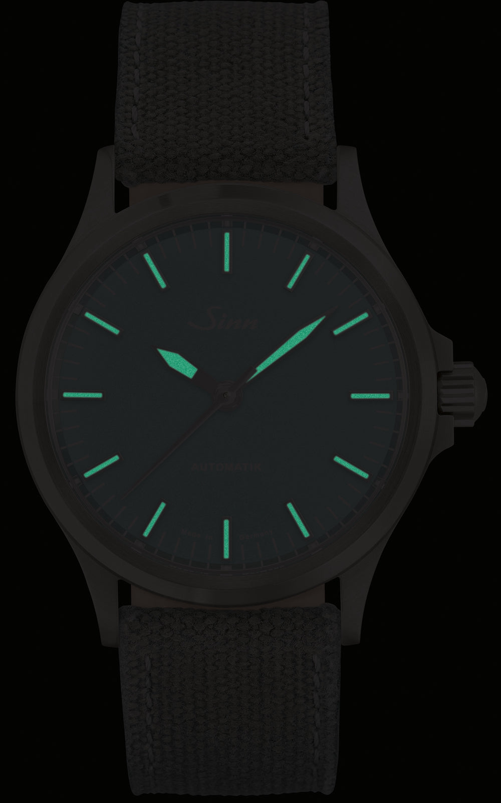 Sinn Watch 556 Aquamarine Blue Limited Edition D 556.0115 Canvas Leather Grey Image 2