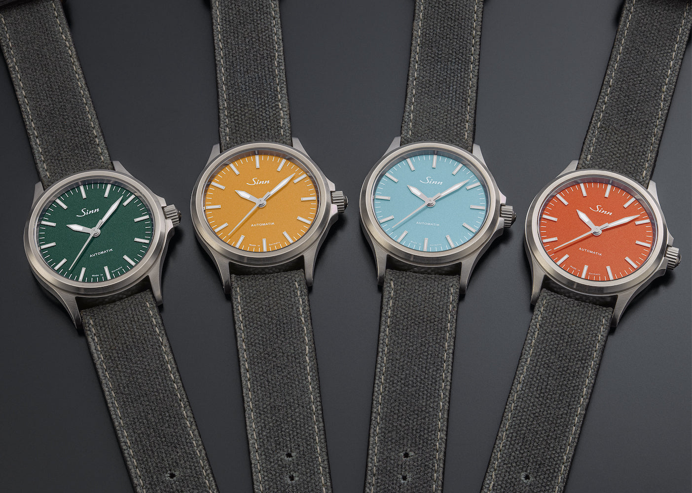 Sinn Watch 556 Aquamarine Blue Limited Edition D 556.0115 Canvas Leather Grey Image 4