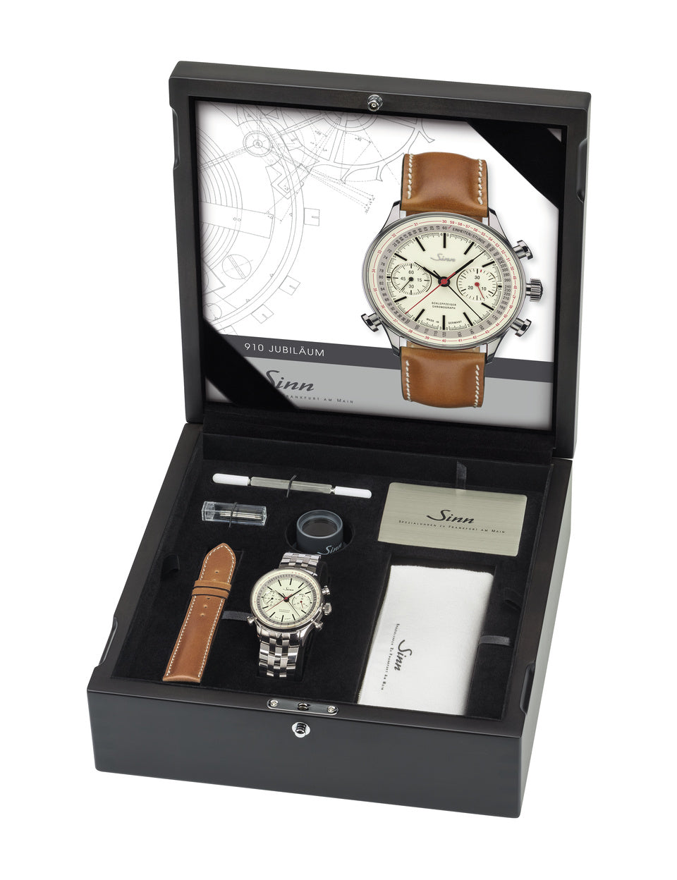Sinn Watch 910 Anniversary Limited Edition Tan Leather 910.010 Tan Leather Image 6