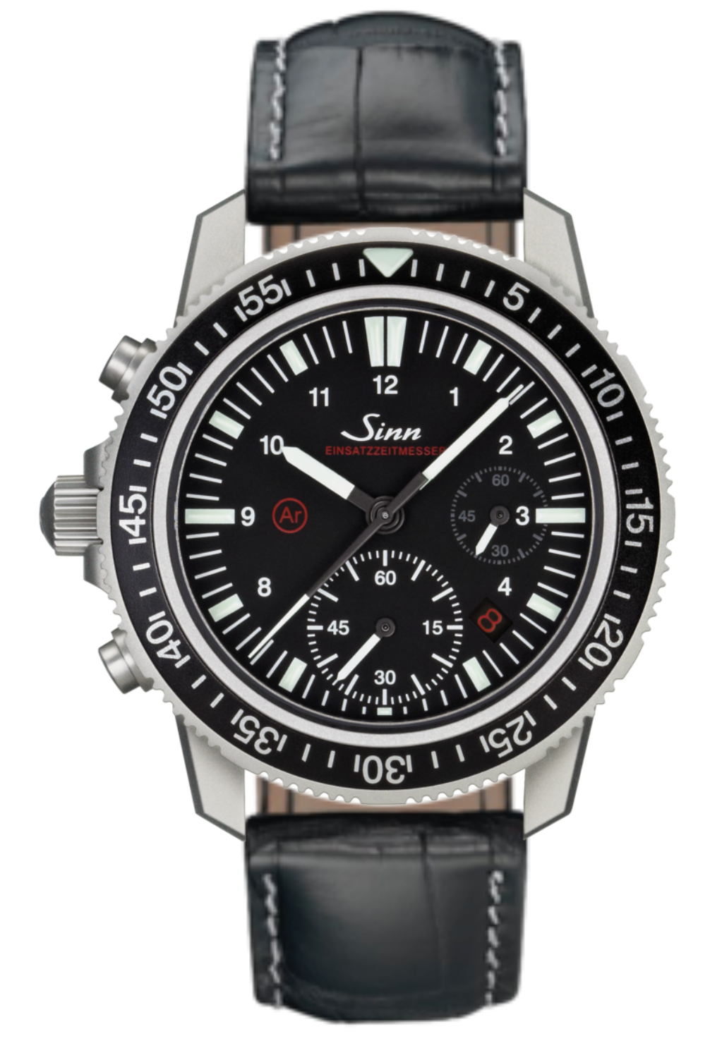 Sinn Watch EZM 13 Aligator Black 613.010 Leather Image 1