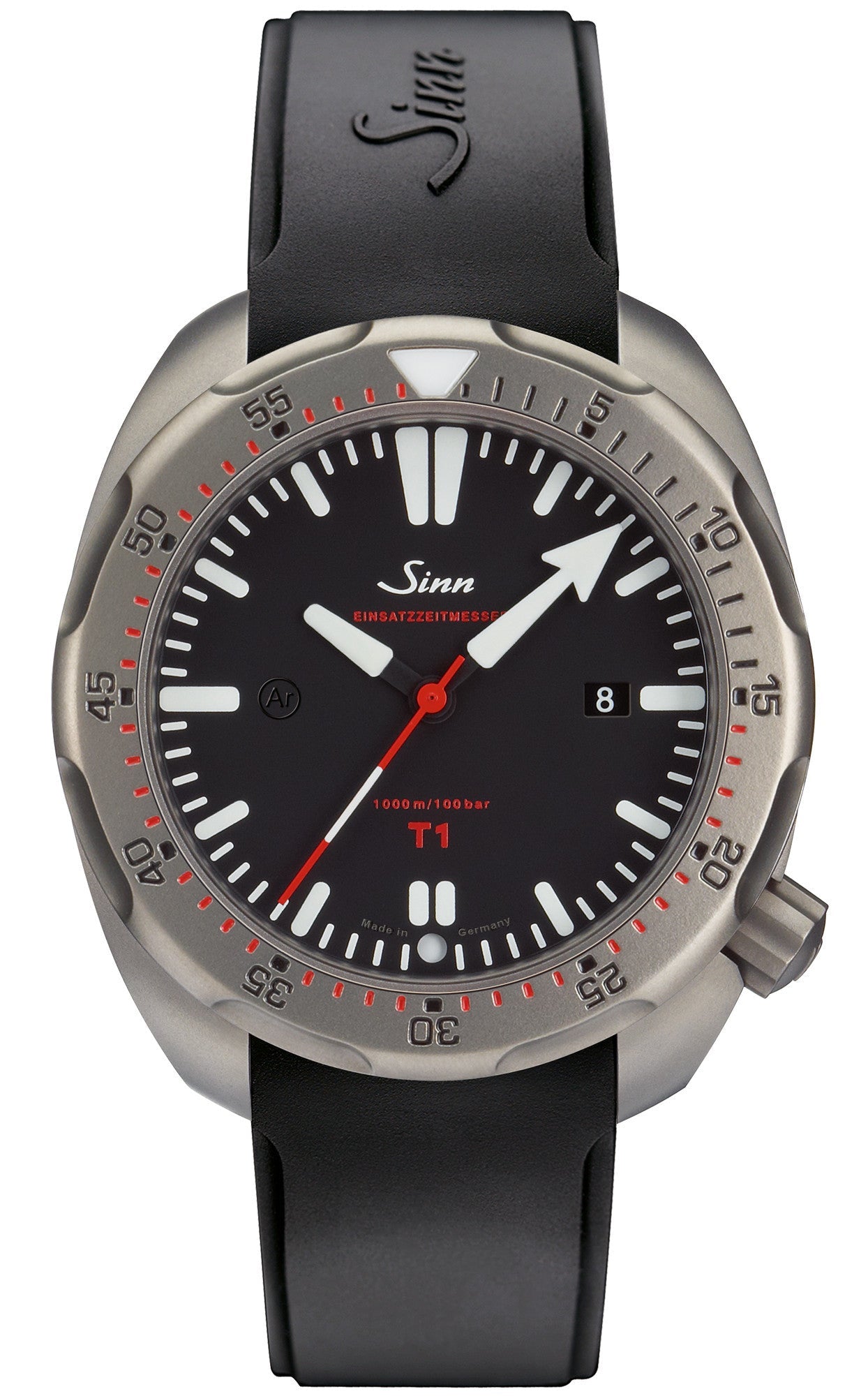 Sinn Watch T1 EZM 14 Rubber Strap 1014.010 Rubber Image 1