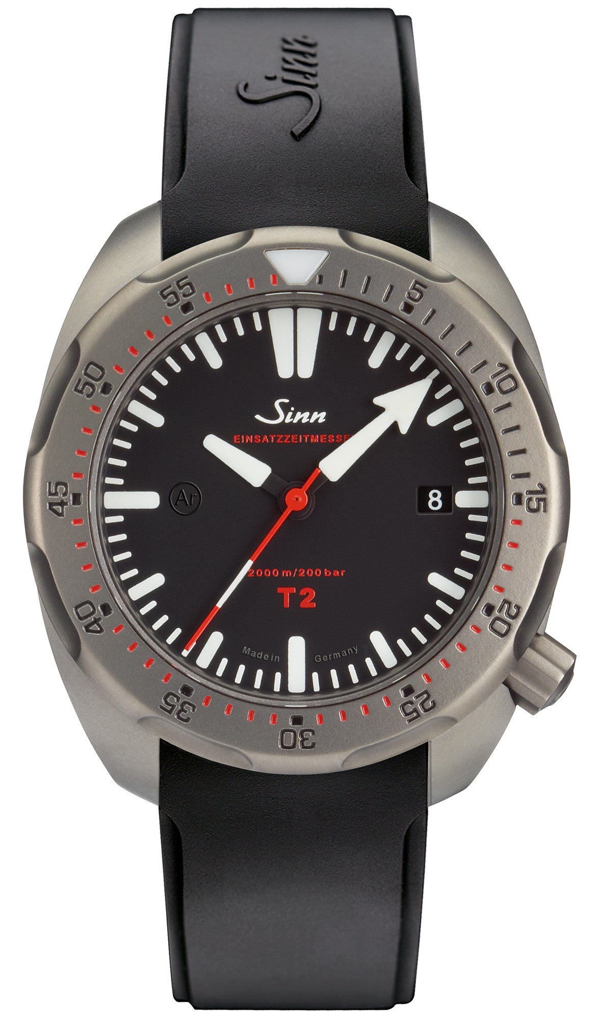 Sinn Watch T2 EZM 15 Rubber Strap 1015.010 Rubber Image 1