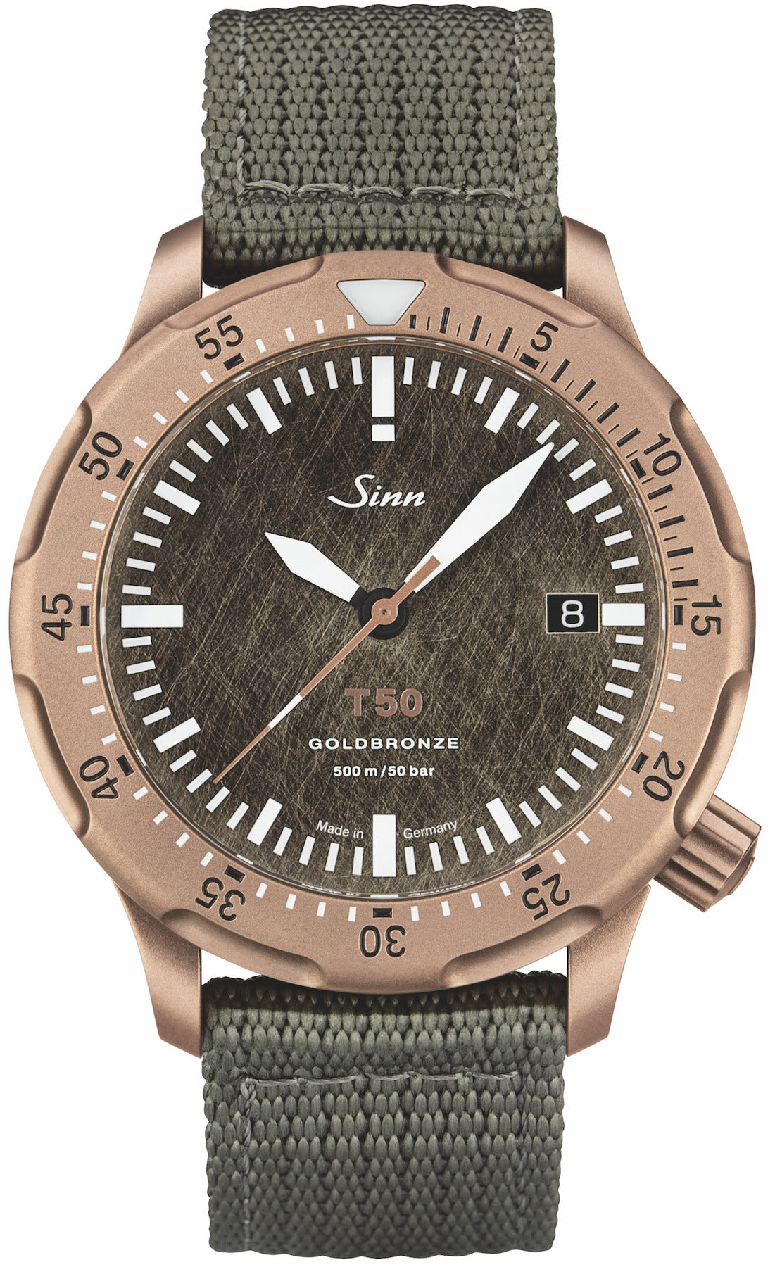Sinn Watch T50 Goldbronze Leather Textile Limited Edition 1052.061 Leather/Textile Image 1