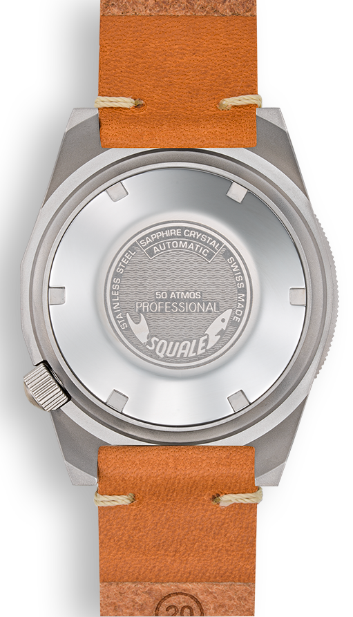 Squale 1521 Black Blasted Leather Watch 1521BKBL.PC Image 2