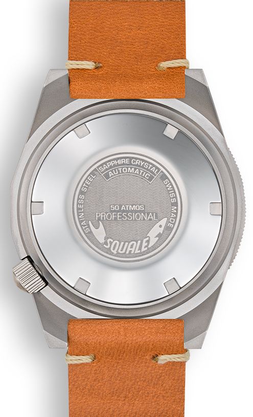 Squale 1521 Blue Blasted Leather Watch 1521BLUEBL.PC Image 2