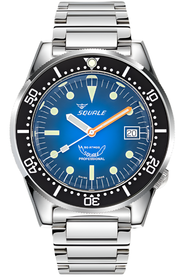 Squale 1521 Blue Ray Bracelet Watch 1521PROFD.SQ20L Image 1