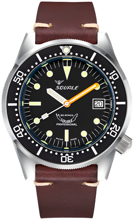 Squale 1521 Classic Leather Watch 1521CL.PS Image 1