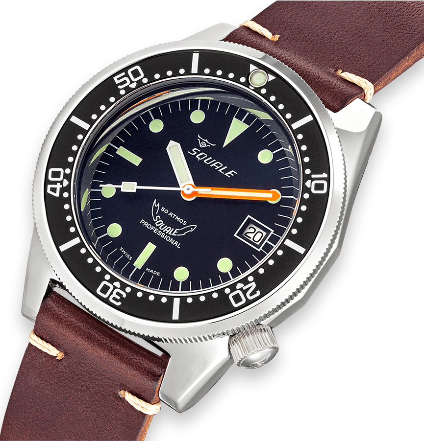 Squale 1521 Classic Leather Watch 1521CL.PS Image 4